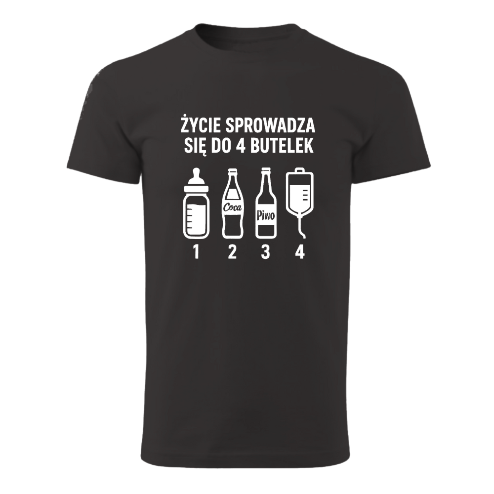 ŻYCIE SPROWADZA SIĘ DO 4 BUTELEK